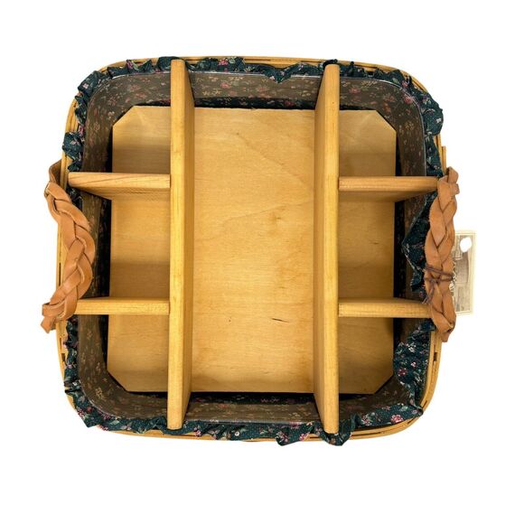 Peterboro Basket Buffet Server Divider Insert Liner Country Farmhouse Cottage - Picture 5 of 14